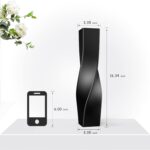 Matte Black Twisted Ceramic Vase