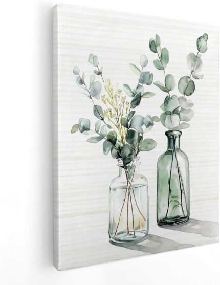 Eucalyptus Greenery Canvas Wall Art