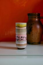 4-Piece Drip Glaze Ceramic Tumblers