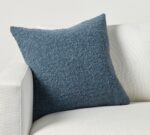 Teal Boucle Textured Throw Pillow