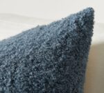 Teal Boucle Textured Throw Pillow