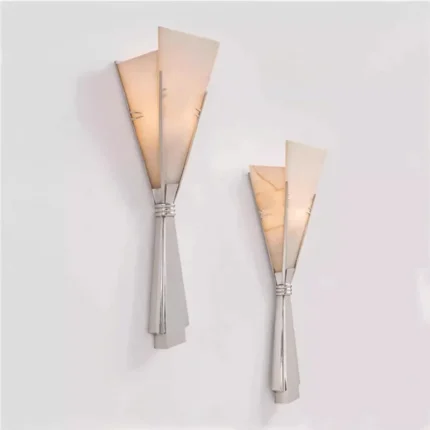 Alabaster Fan Wall Sconce