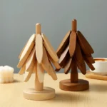 Wooden Tree Coaster Holder