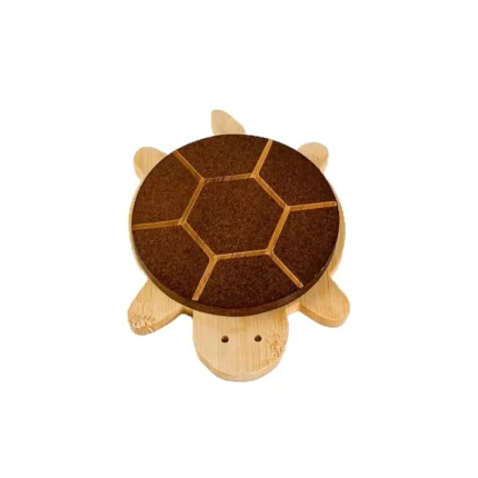 Wooden Turtle Drink Coaster Set